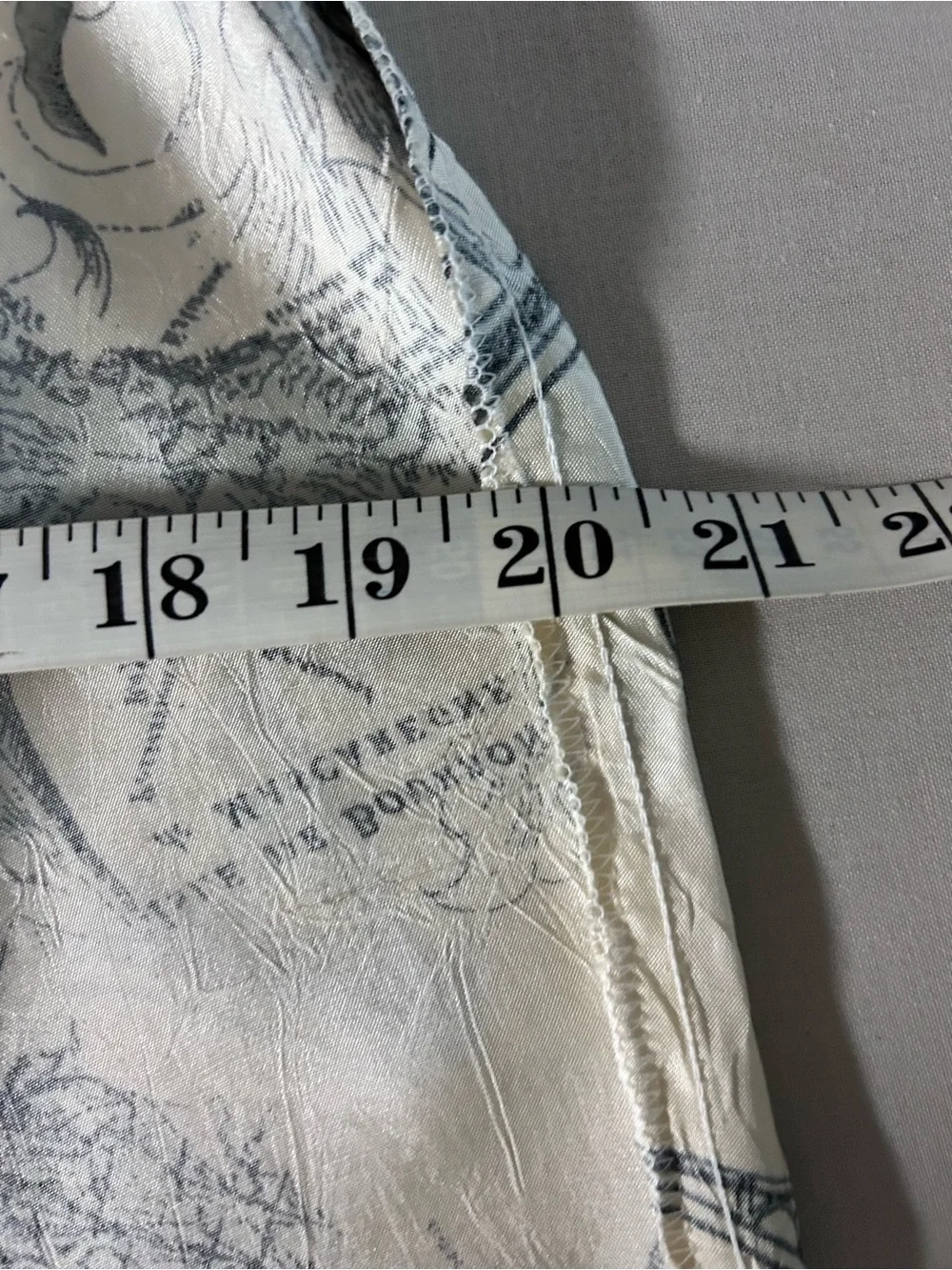 Vintage 80s 90s ILGWU Map Print Pajama Set Shoulder Pads Lounge Set M